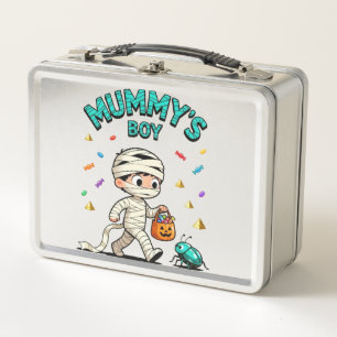 🎃 Mummy's Boy Halloween Fun Metall Brotdose