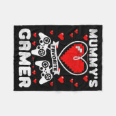 Mummy's Favorite Gamer Funny Boys Kids Valentine's Fleecedecke (Vorderseite (Horizontal))