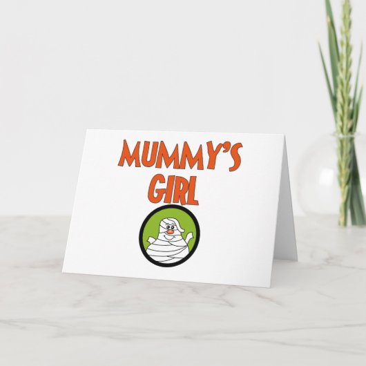 Mummy's Girl T - Shirt and Gifts Karte (Vorderseite)