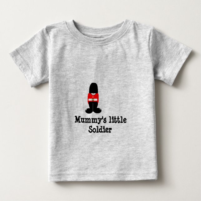 , Mummy's kleiner Soldat Baby T-shirt (Vorderseite)