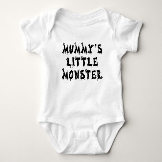 Mummy's Little Monster Baby Halloween Baby Strampler (Vorderseite)