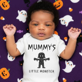 Mummy's Little Monster Funny Halloween Baby Shower Baby Strampler