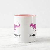 MUMMYSAURUS T-rex Dinosaurier-Schalen-Tasse für Zweifarbige Tasse (Mittel)