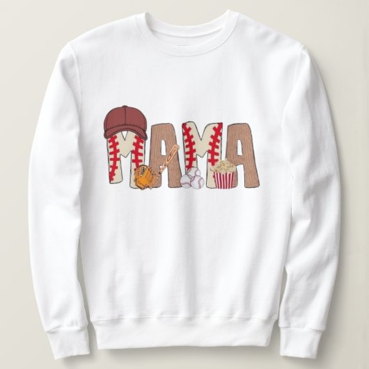 Mum's baseball sweater t-shirt, mother's day sweatshirt (Design vorne)