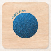 Mum's Brew Blue Square Untersetzer (Vorderseite)