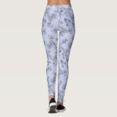Mums Flower Overlay Lace Art Leggings (Rückseite)