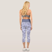 Mums Flower Overlay Spitze Capri Leggings (Rückseite)