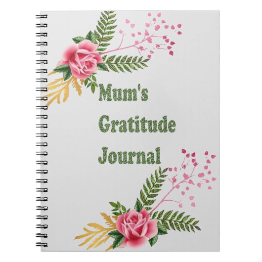 Mums Gratitude Journal Notizblock (Vorderseite)