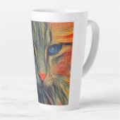 Munch Cat Latte Tasse (Rechte Ecke)