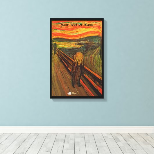 Munch - Der Eisschrei Leinwanddruck (Insitu (Holzboden))