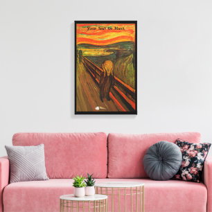 Munch - Der Eisschrei Leinwanddruck