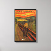 Munch - Der Eisschrei Leinwanddruck (Vorderseite)