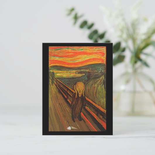 Munch - Der Eisschrei Postkarte (Stehend Vorderseite)