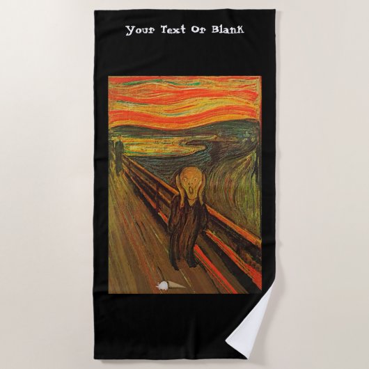Munch - Der Eisschrei Strandtuch (Vorderseite)