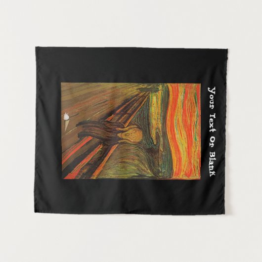 Munch - Der Eisschrei Wandteppich (Vorderseite (Horizontal))