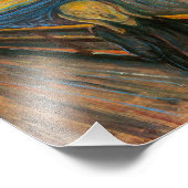 Munch der Screenprint Fotodruck (Ecke)