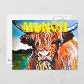 Munch des Hochlandcoo Postkarte (Vorne/Hinten)