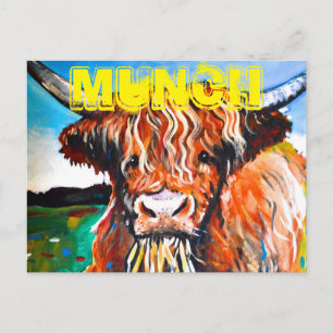 Munch des Hochlandcoo Postkarte