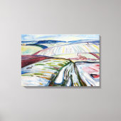 Munch Expressionistischer Winter Feld Schnee Kunst Leinwanddruck (Vorderseite)