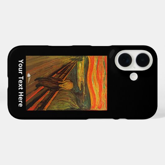 Munch - iPhone Case mit dem Eisschrei (Rückseite (Horizontal))