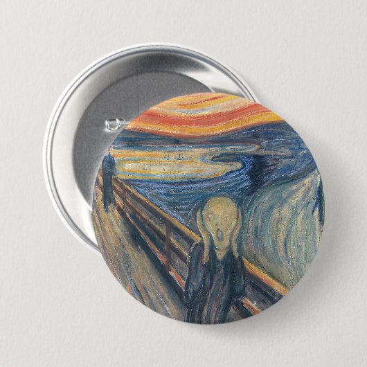 Munch ist der Schrei Button (Vorne & Hinten)