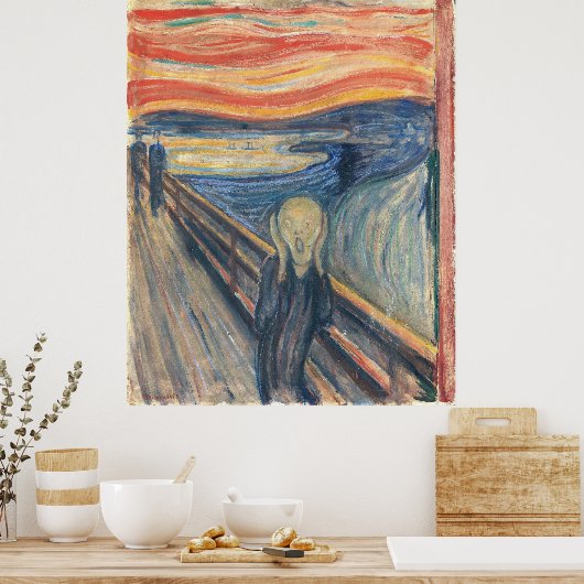 Munch ist der Schrei Poster (Küche)