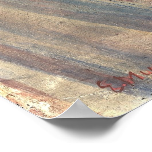 Munch ist der Schrei Poster (Ecke)