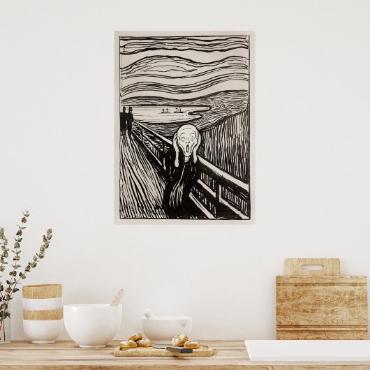 Munch ist der Schrei Poster (Küche)
