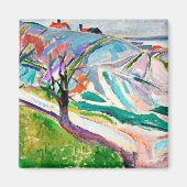 Munch - Landschaft von Kragero Magnet (Vorne)