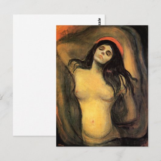 Munch Madonna Postkarte (Vorne/Hinten)