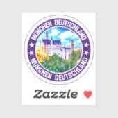 München Aufkleber (Blatt)