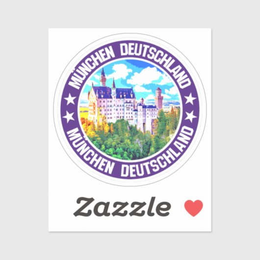 München Aufkleber (Blatt)