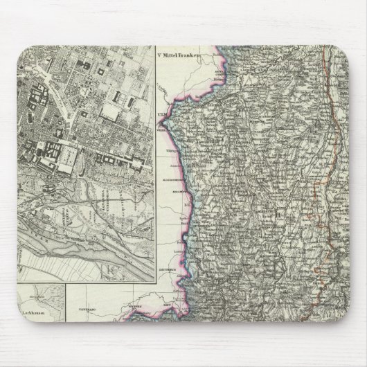 München, Augsburg, Bayern Mousepad (Vorne)