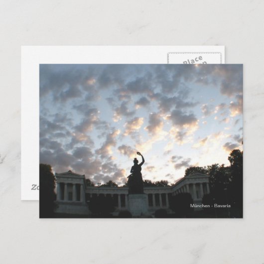 München - Bayern an der Theresienwiese Postkarte (Vorne/Hinten)