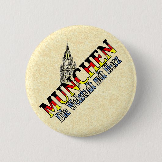 München Bayern Deutschland Button (Vorderseite)