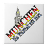 München Bayern Deutschland Deutschland München Fliese (Vorderseite)