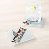 München Bayern Deutschland Deutschland München Glasuntersetzer (Schrägansicht)