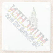 München Bayern Deutschland Deutschland München Glasuntersetzer (Rückseite)