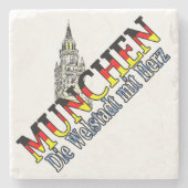 München Bayern Deutschland Deutschland München Steinuntersetzer (Vorderseite)