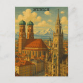 München Bayern Deutschland Vintage Travel Postkarte (Vorderseite)