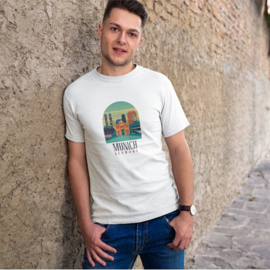 München Bayern Deutschland Vintage Travel T-Shirt