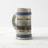 München, Bayern Stein Bierglas (Vorderseite Links)