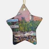 München-Bayern Viktualienmarkt mit Wegweisern Keramikornament (Links)