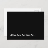 München bei Nacht Postkarte (Vorne/Hinten)