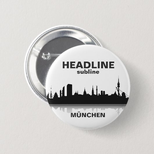 München Button / Anstecker / Pin (Vorne & Hinten)