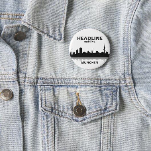 München Button / Anstecker / Pin (Beispiel)