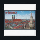 München City Magnet<br><div class="desc">Aussicht auf München vom Kirchturm St. Peters nahe dem Marienplatz</div>