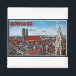 München City Magnet<br><div class="desc">Aussicht auf München vom Kirchturm St. Peters nahe dem Marienplatz</div>