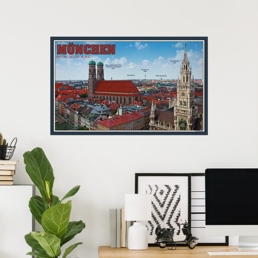 München City Poster (Heimbüro)