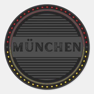 München City Pride Emblem – Deutsche Identität Runder Aufkleber